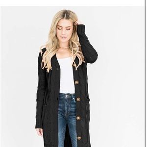 Women's Long Sleeve Cable Knit Sweater